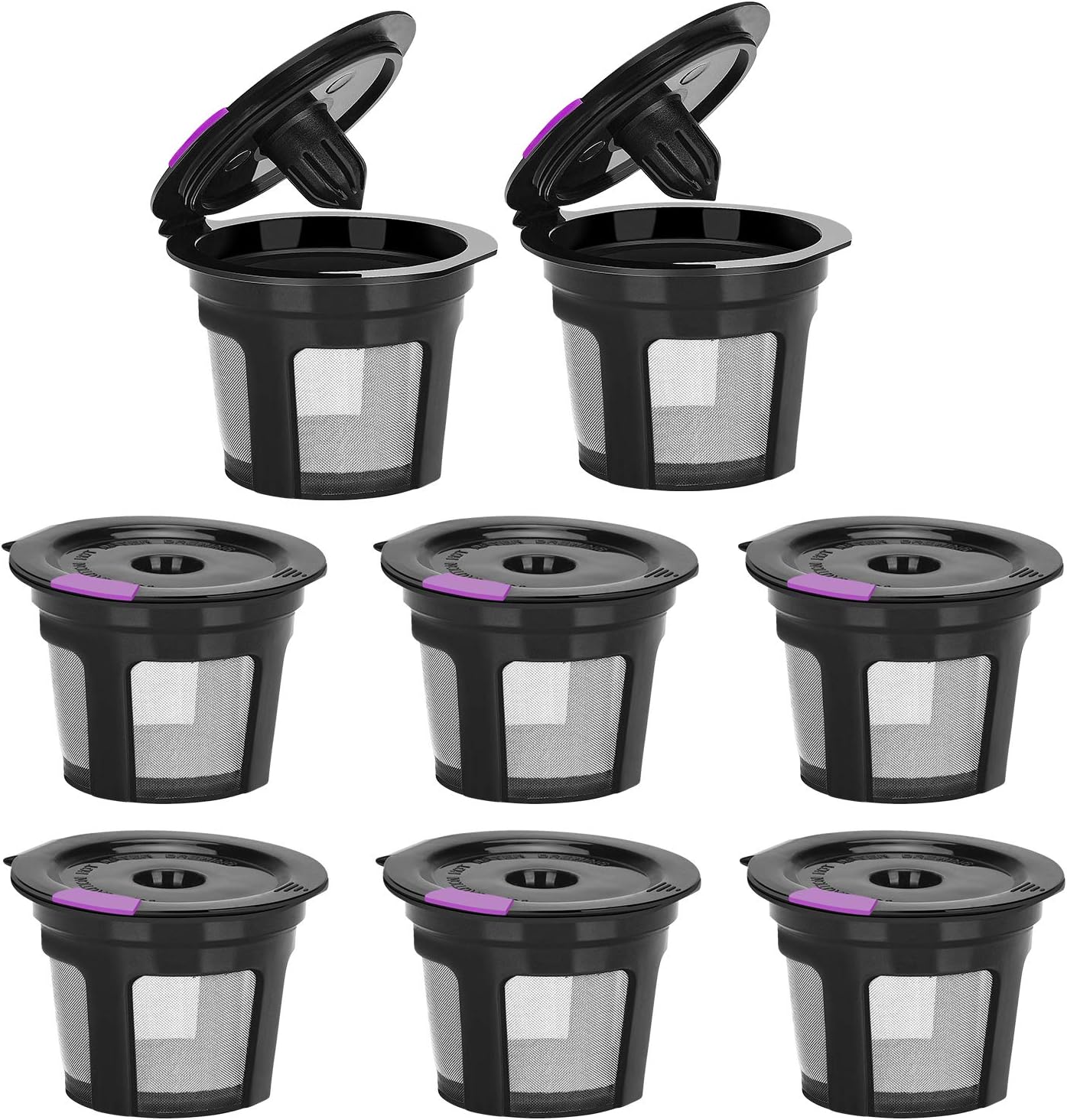 230527213005776_1 Reusable K Cups For Keurig, Reusable K CUP Coffee Filter Refillable Single K CUP for Keurig 2.0 1.0 BPA Free-6 Packs - Image 1